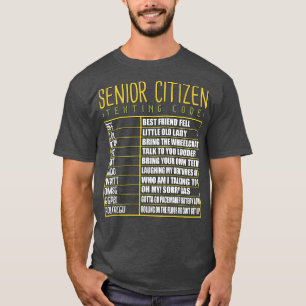 Funny Senior Citizen TexCode Cool Grandpa Gra T-shirt