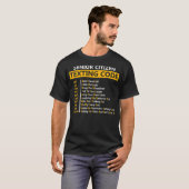 Funny Senior Citizen's Texting Code Design Gift T-shirt (Voorkant volledig)