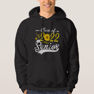 Funny Senior Class Of 2022 22 Sunflower Graduation Hoodie