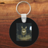 Funny Serious Gamer Cat Lovers Stud Kitty Cat Meme Sleutelhanger (Voorkant)