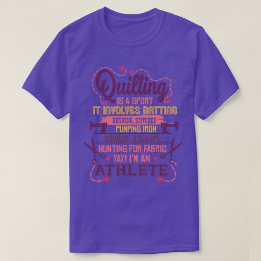 Funny Sewing Quilting and Knitting Quilters T-shirt (Design voorkant)