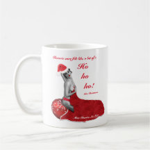 Funny Sexy Pinup Ho Joke Mok met kerstmis op de No