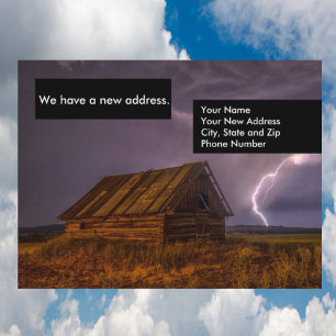 Funny Shack Changement d'adresse Carte postale Car