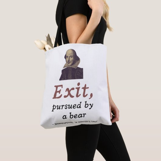 Funny Shakespeare Quote Exit Navolging Beer Draagtas (Dichtbij)