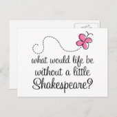 Funny Shakespeare Quote Gift Briefkaart (Voorkant / Achterkant)
