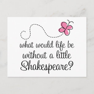 Funny Shakespeare Quote Gift Briefkaart