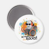 Funny Shakespeare Slogan Gift "Shakespeare Rocks" Magneet (Voorkant / Achterkant)