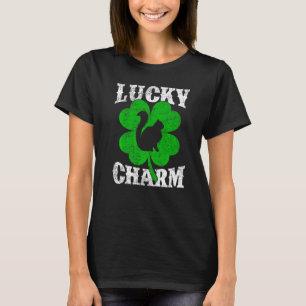 Funny Shamrock Leaf Lucky Charm Balinese Cat St Pa T-shirt