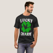 Funny Shamrock Leaf Lucky Charm Condor Bird St Pat T-shirt (Voorkant volledig)