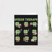 Funny Shamrock Speech Therapy St Patrick's Day Slp Kaart (Voorkant)
