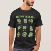 Funny Shamrock Speech Therapy St Patrick's Day Slp T-shirt (Voorkant)