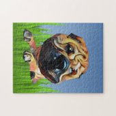 Funny Shar Pei Dog 252 Piece Puzzle Legpuzzel (Horizontaal)