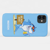 Funny Shark aangepaste telefoongevallen Case-Mate iPhone Case (Achterkant (horizontaal))