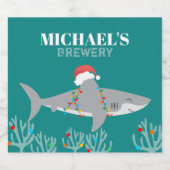 Funny Shark Beer Labels Bier Etiket (Enkel label)