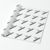 Funny Shark Cadeaupapier (Uitgerold)