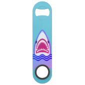 Funny Shark Cartoon Speed Flessenopener (Voorkant)