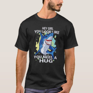 Funny Shark de marinier is mijn Kantoor mariene bi T-shirt
