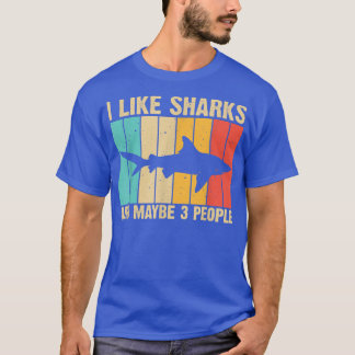 Funny Shark Design for Kids Mannen Women Animal Sh T-shirt