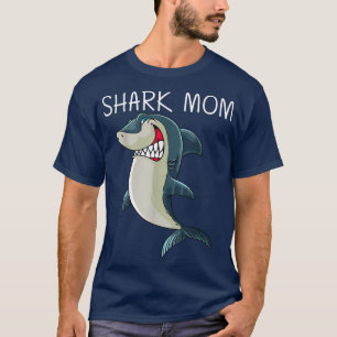 Funny Shark Design for Mam White Shark Love T-shirt