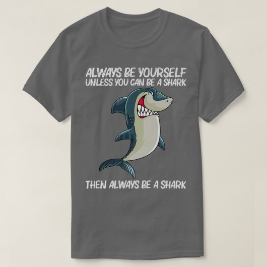 Funny Shark Design for Men White Shark Lover T-shirt (Design voorkant)
