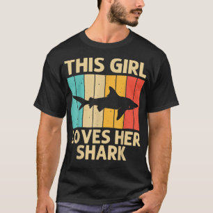 Funny Shark for Girls Kind Hammerhead Tiger Sharks T-shirt
