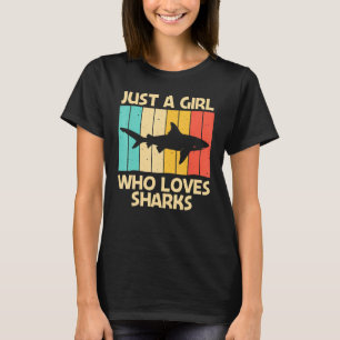 Funny Shark for Girls Kind Hammerhead Tiger Sharks T-shirt