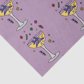 Funny Shark in Champagne Glass Tissuepapier (Detail)