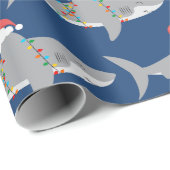 Funny Shark-kerstpapier Cadeaupapier (Rol Hoek)