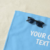 Funny Shark nom personnalisé serviette de plage (En situation)