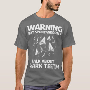 Funny Shark Tooth for Men Women Shark Teeth Fossil T-shirt