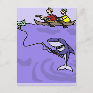 Funny Shark Vist met Money Briefkaart