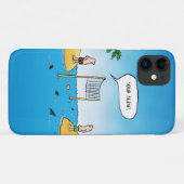 Funny Shark Volleyball Cartoon Case-Mate iPhone Case (Achterkant (horizontaal))