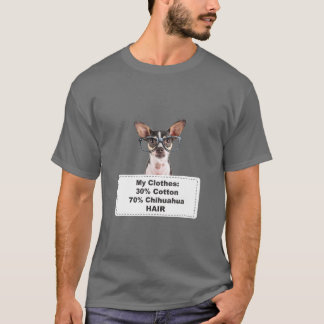 Funny Shedding Dog Chihuahua W Glasses T-shirt