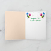 Funny Sheep and Goat Birthday Kaart (Binnen)