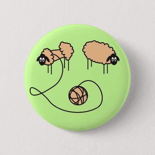Funny Sheep Button (Voorkant)