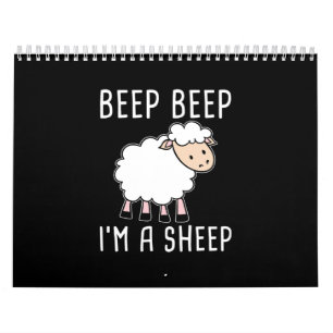 Funny Sheep Design for Farmers and Sheep Lovers Kalender