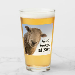 Funny Sheep, hier zie je op Ewe Foto Glas