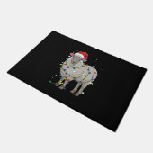Funny Sheep Kerstmis | Santa Claus Gift Deurmat (Schuin)