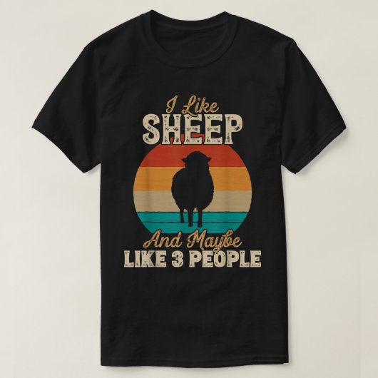 Funny Sheep Lover Shirt for Introverts (Design voorkant)