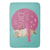 Funny Sheep Message - Gewoon dans over het 1 Badmat (Voorkant Verticaal)