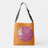 Funny Sheep Message - Gewoon dans over het 1 Crossbody Tas (Achterkant)