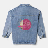 Funny Sheep Message - Gewoon dans over het 1 Denim Jacket (Achterkant)