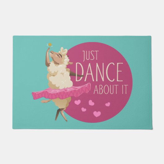 Funny Sheep Message - Gewoon dans over het 1 Deurmat (Voorkant)