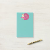 Funny Sheep Message - Gewoon dans over het 1 Post-it® Notes (Op bureau)