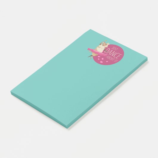 Funny Sheep Message - Gewoon dans over het 1 Post-it® Notes (Schuin)