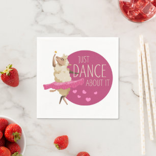 Funny Sheep Message - Gewoon dans over het 1 Servet