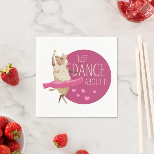 Funny Sheep Message - Gewoon dans over het 1 Servet (Insitu)