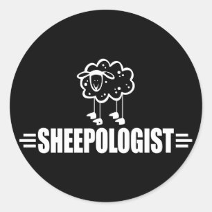 Funny Sheep Ronde Sticker