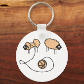 Funny Sheep Sleutelhanger (Voorkant)