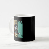 Funny Sheepadoodle Black poodle Retro Doodle Lover Koffiemok (Voorkant links)